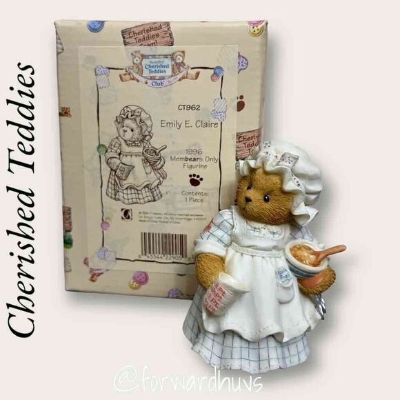 Cherished Teddies Club Figurine “Emily E. Claire” #CT962 - Picture 1 of 9